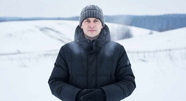 nagyméretű férfi télikabát